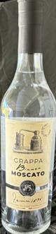 GRAPPA fra druen MOSCATO, destilleriet Zanin, 0,5 liter 38pct